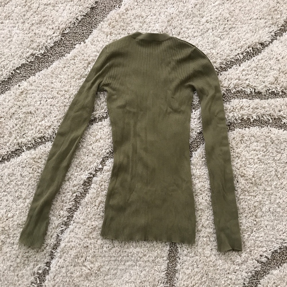 Final.Alexander Wang Snap Button Fitted Cardigan - image 4